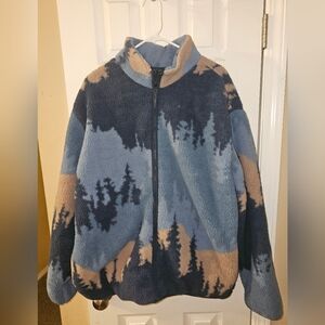 Old Navy Mountain Scene Fleece Jacket